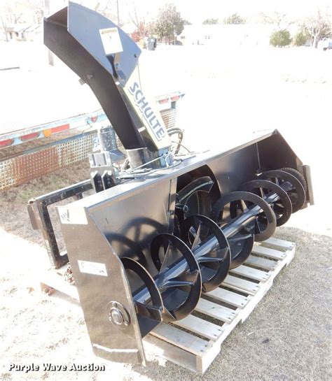 schulte snow blower skid steer|front mounted snow blower.